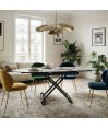 Table relevable Design Modulable POP-UP céramique Cold Jade
