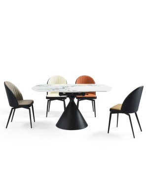 table repas moderne et chaises ORNELLA