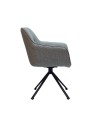 Lot de 2 chaises pivotantes ELVIRA Gris