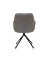 Lot de 2 chaises pivotantes ELVIRA Gris