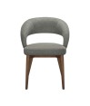 Lot de 2 chaises de repas Mid-Century moderne EVA Aragon Tissu Gris Lot de 2 chaises de repas Mid-Century moderne EVA Aragon Tissu Gris
