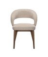 Lot de 2 chaises de repas Mid-Century moderneEVA Aragon Tissu Beige Lot de 2 chaises de repas Mid-Century moderneEVA Aragon Tissu Beige