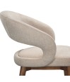 Lot de 2 chaises de repas Mid-Century moderneEVA Aragon Tissu Beige Lot de 2 chaises de repas Mid-Century moderneEVA Aragon Tissu Beige