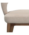 Lot de 2 chaises de repas Mid-Century moderneEVA Aragon Tissu Beige Lot de 2 chaises de repas Mid-Century moderneEVA Aragon Tissu Beige