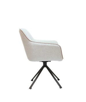 Lot de 2 chaises pivotantes ELVIRA Beige