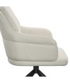 Lot de 2 chaises repas pivotantes OPHELIA Aragon Tissu Blanc Lot de 2 chaises repas pivotantes OPHELIA Aragon Tissu Blanc