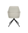 Lot de 2 chaises repas pivotantes OPHELIA Aragon Tissu Blanc Lot de 2 chaises repas pivotantes OPHELIA Aragon Tissu Blanc