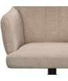 Lot de 2 chaises repas pivotantes OPHELIA Aragon Tissu Beige Lot de 2 chaises repas pivotantes OPHELIA Aragon Tissu Beige
