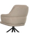 Lot de 2 chaises repas pivotantes OPHELIA Aragon Tissu Beige Lot de 2 chaises repas pivotantes OPHELIA Aragon Tissu Beige
