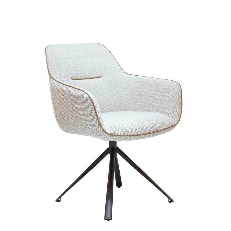 Lot de 2 chaises pivotantes ELVIRA Beige