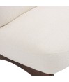fauteuil lounge design Mid-Century Moderne WANAKA Tissu Blanc fauteuil lounge design Mid-Century Moderne WANAKA Tissu Blanc