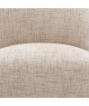 Fauteuil lounge design Mid-Century Moderne WANAKA Tissu Beige Fauteuil lounge design Mid-Century Moderne WANAKA Tissu Beige