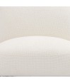 fauteuil lounge design Mid-Century Moderne WANAKA Tissu Blanc fauteuil lounge design Mid-Century Moderne WANAKA Tissu Blanc