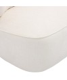 Fauteuil de salon confortable BOREAL Tissu Blanc Fauteuil de salon confortable BOREAL Tissu Blanc
