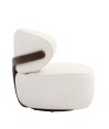 Fauteuil de salon confortable BOREAL Tissu Blanc Fauteuil de salon confortable BOREAL Tissu Blanc