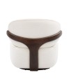 Fauteuil de salon confortable BOREAL Tissu Blanc Fauteuil de salon confortable BOREAL Tissu Blanc