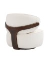 Fauteuil de salon confortable BOREAL Tissu Blanc Fauteuil de salon confortable BOREAL Tissu Blanc