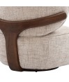 Fauteuil de salon confortable BOREAL Tissu Beige Fauteuil de salon confortable BOREAL Tissu Beige