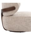 Fauteuil de salon confortable BOREAL Tissu Beige Fauteuil de salon confortable BOREAL Tissu Beige