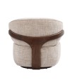 Fauteuil de salon confortable BOREAL Tissu Beige Fauteuil de salon confortable BOREAL Tissu Beige
