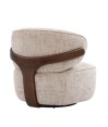 Fauteuil de salon confortable BOREAL Tissu Beige Fauteuil de salon confortable BOREAL Tissu Beige