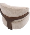 Fauteuil de salon confortable BOREAL Tissu Beige Fauteuil de salon confortable BOREAL Tissu Beige
