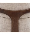 Fauteuil de salon confortable BOREAL Tissu Beige Fauteuil de salon confortable BOREAL Tissu Beige