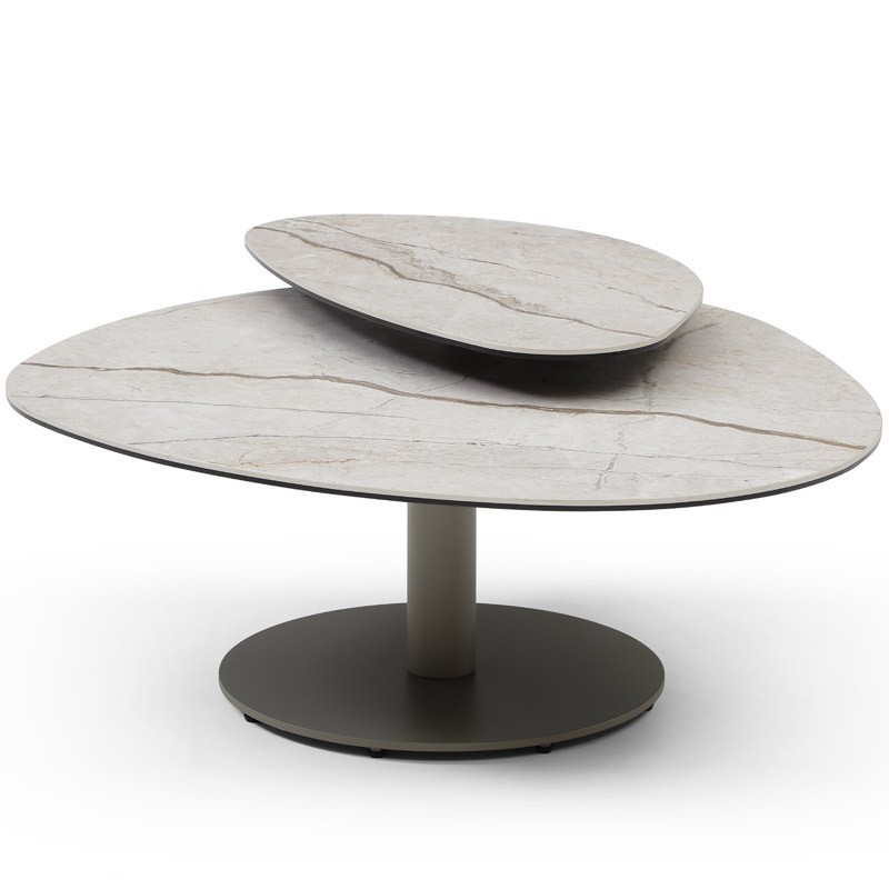 Table Basse OPALINE Pivotante Céramique Grey Table Basse OPALINE Pivotante Céramique Grey