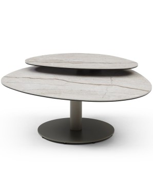 Table Basse OPALINE Pivotante Céramique Grey