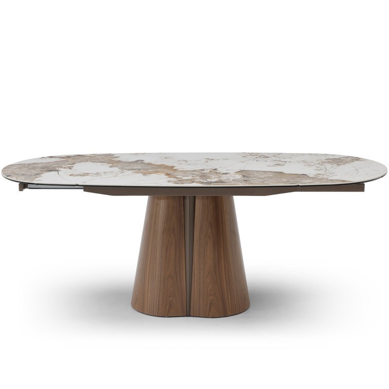 Table Repas LOLA Extensible Céramique Pandora Noyer Table Repas LOLA Extensible Céramique Pandora Noyer