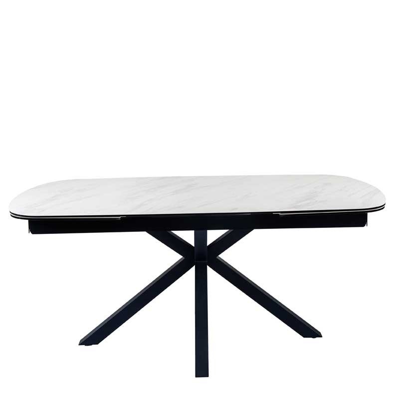Table repas ELISA Arabescato extensible pour 12 personnes Table repas ELISA Arabescato extensible pour 12 personnes