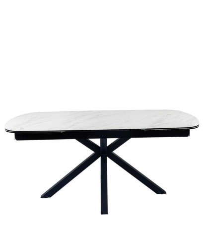 Table repas ELISA Arabescato extensible pour 12 personnes