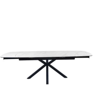 Table repas ELISA Arabescato extensible pour 12 personnes