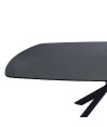 Table repas LIVIA extensible verre martelé pour 8-10 personnes