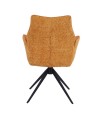 Lot de 2 fauteuils pivotants ELISA Curry Lot de 2 fauteuils pivotants ELISA Curry
