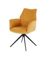 Lot de 2 fauteuils pivotants ELISA Curry Lot de 2 fauteuils pivotants ELISA Curry