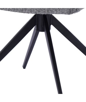 fauteuil ELISA design scandinave contemporain vue pied pivotant