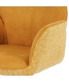 Lot de 2 fauteuils pivotants ELISA Curry Lot de 2 fauteuils pivotants ELISA Curry