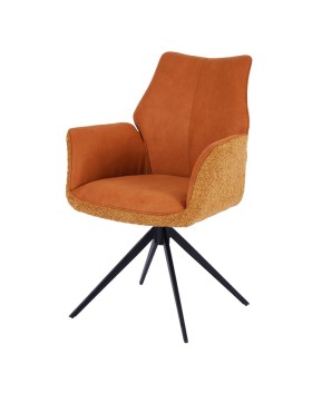 Lot de 2 fauteuils pivotants ELISA Safran