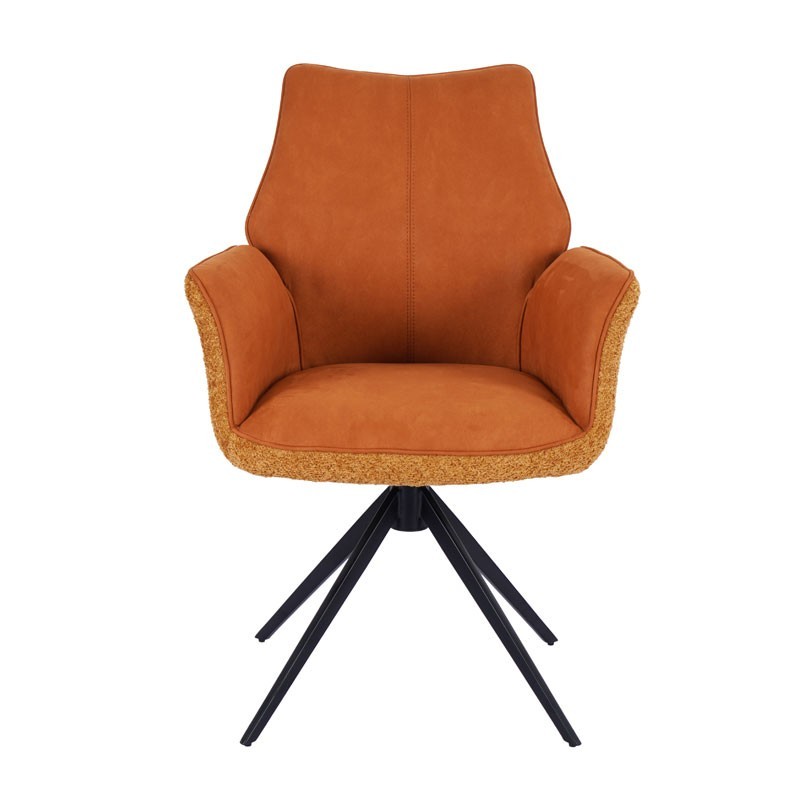 Lot de 2 fauteuils pivotants ELISA Safran