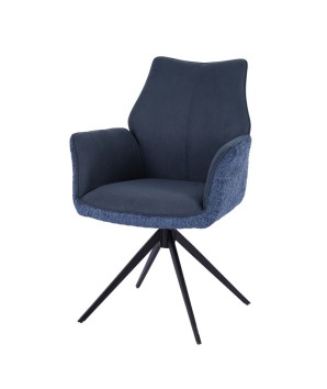 Lot de 2 fauteuils pivotants ELISA Bleu
