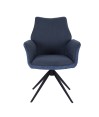 Lot de 2 fauteuils pivotants ELISA Bleu