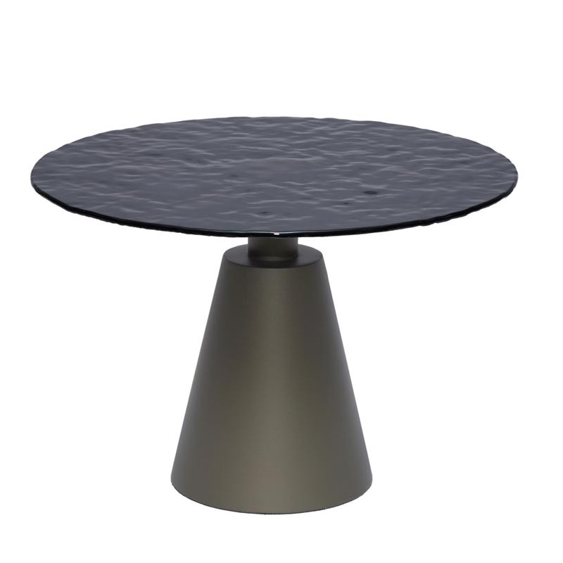 Table basse NICE verre martelé - Petit modèle Table basse NICE verre martelé - Petit modèle