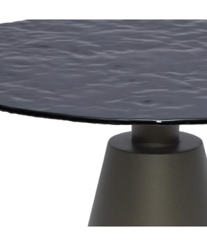 Table basse NICE verre martelé  - Petit modèle
