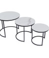 Table gigogne TRIO Arabescato - Moyen modèle Table gigogne TRIO Arabescato - Moyen modèle