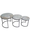 Tables gigognes TRIO Onyx (set de 3 tables) Tables gigognes TRIO Onyx (set de 3 tables)