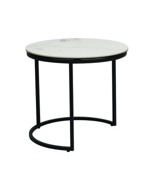 Tables gigognes TRIO céramique cold jade moyen modèle design modernisme contemporain
