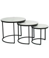 Tables gigognes TRIO Cold Jade (set de 3 tables) Tables gigognes TRIO Cold Jade (set de 3 tables)
