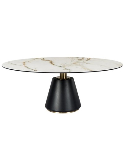 Table basse ronde ISOLA Golden Stone