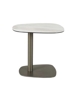 coin canapé VELA plateau marbre pied bronze design scandinave italien